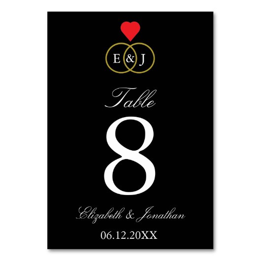 Intwind Rings Wedding Kaart (Voorkant)