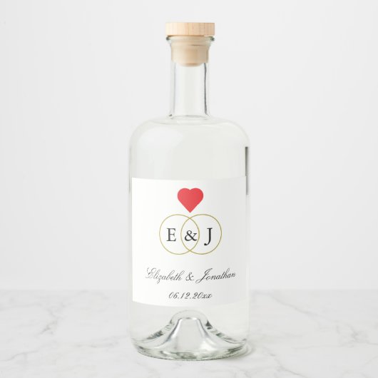 Intwind Rings Wedding Likeurfles Etiket (Voorkant)