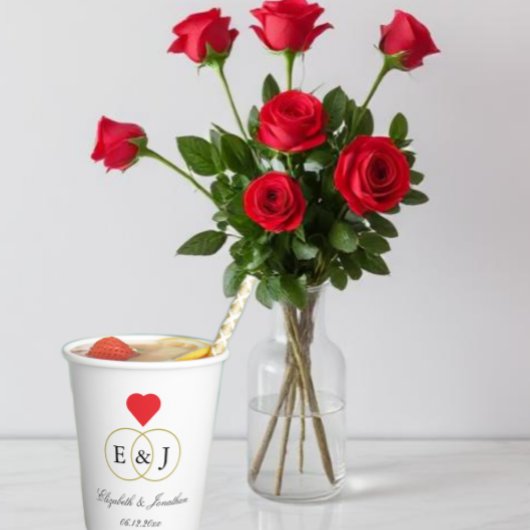 Intwind Rings Wedding Papieren Bekers