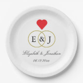 Intwind Rings Wedding Papieren Bordje (Voorkant)