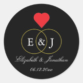 Intwind Rings Wedding Ronde Sticker (Voorkant)