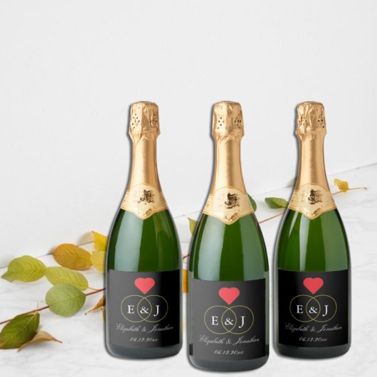 Intwind Rings Wedding Sparkling Wijnetiket