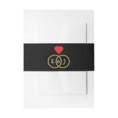 Intwind Rings Wedding Uitnodigingen Wikkel (Voorkant Voorbeeld)