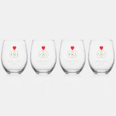 Intwind Rings Wedding Wijnglas Zonder Voet (Voorkant)