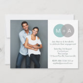 Intwinde Circles Engagement Party Fotouitnodiging Kaart (Voorkant)