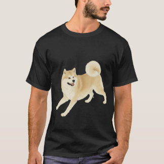 「inu」Japanese style ink painting T-shirt T-shirt