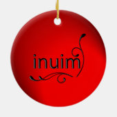 inuim keramisch ornament (Achterkant)