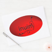 inuim ovale sticker (Envelop)