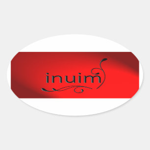 inuim ovale sticker