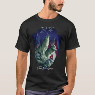 Inuit American Indian Tribe Wolf Pride Howling Tri T-shirt