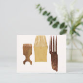 Inuit combs uit de noordwestkust van Amerika Briefkaart (Staand voorkant)