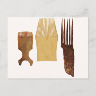 Inuit combs uit de noordwestkust van Amerika Briefkaart