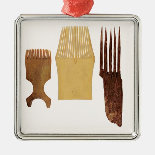 Inuit combs uit de noordwestkust van Amerika Metalen Ornament (Voorkant)