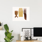 Inuit combs uit de noordwestkust van Amerika Poster (Thuiskantoor)