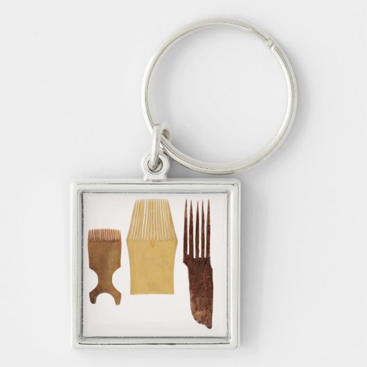 Inuit combs uit de noordwestkust van Amerika Sleutelhanger (Voorkant)