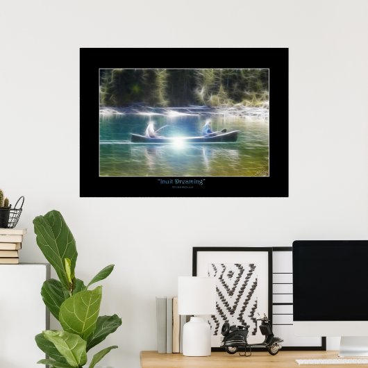 Inuit Dreaming Native American Art Theme Poster (Thuiskantoor)