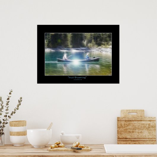 Inuit Dreaming Native American Art Theme Poster (Keuken)