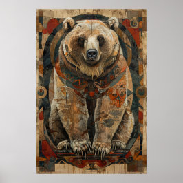 Inuit-geïnspireerde kunst: Arctic Life & Animals Poster