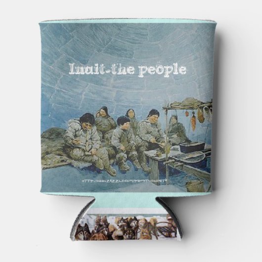 "Inuit-het volk" Blikjeskoeler (Voorkant)