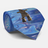 Inuit Inukshuk & Stars Native American Spirit Stropdas (Opgerold)