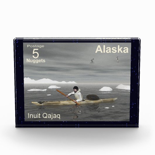 Inuit Kayak - Alaska Postage Fotoblokken (Voorkant)
