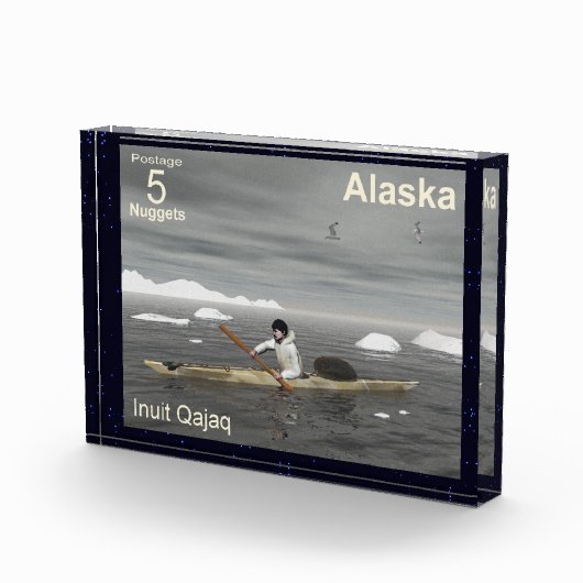 Inuit Kayak - Alaska Postage Fotoblokken (Rechts)