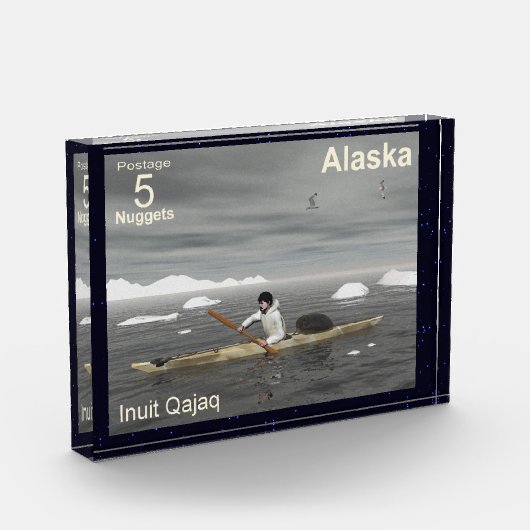 Inuit Kayak - Alaska Postage Fotoblokken (Links)