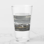 Inuit Kayak - Alaska Postage Glas (Achterkant)