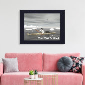 Inuit Kayak Canvas Afdruk (Insitu (Woonkamer))