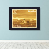 Inuit Kayak Canvas Afdruk (Insitu (Houten vloer))