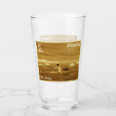 Inuit Kayak - Sepia - Alaska Postage Glas (Voorkant)