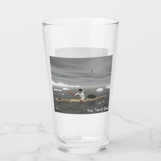 Inuit Kayak - Sepia Glas (Achterkant)