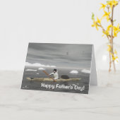 Inuit Kayak-Vaderdag Kaart (Gele Bloem)