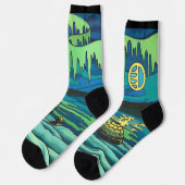 Inuit Love Socks Tribal Aurora Art Socks Sokken (Links)