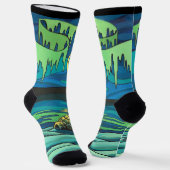 Inuit Love Socks Tribal Aurora Art Socks Sokken (Gebogen)