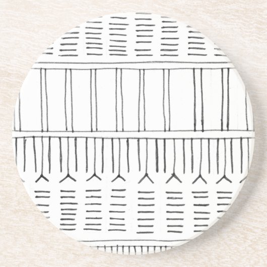 Inuit-Tattoo Zandsteen Onderzetter (Voorkant)