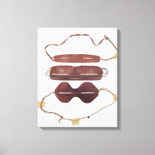 Inuit-zon/sneeuwbril Canvas Afdruk