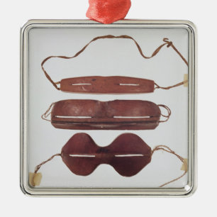Inuit-zon/sneeuwbril Metalen Ornament