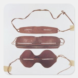 Inuit-zon/sneeuwbril Vierkante Sticker