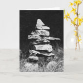 Inukshuk bevindt zich sterk kaart (Gele Bloem)