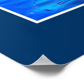 Inukshuk en Galaxy Moon Fantasy Art Poster (Hoek)