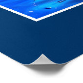 Inukshuk en Galaxy Moon Fantasy Art Poster (Hoek)