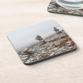 inukshuk-foto bier onderzetter (Linkerzijde)