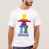 Inukshuk in kleur t-shirt (Voorkant)