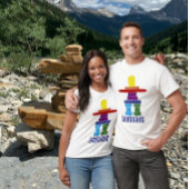 Inukshuk in kleur t-shirt