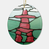 Inukshuk Keramisch Ornament (Links)