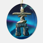 Inukshuk Native American Spirit Stones Keramisch Ornament (Links)