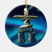 Inukshuk Native American Spirit Stones Keramisch Ornament (Voorkant)