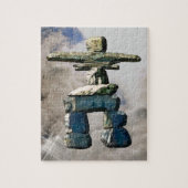 Inukshuk Native American Spirit Stones Legpuzzel (Verticaal)