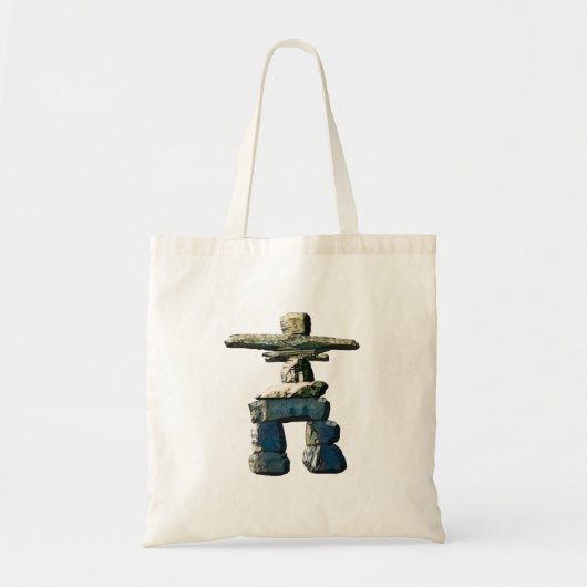 Inukshuk Native American Spirit Stones Tote Bag (Voorkant)